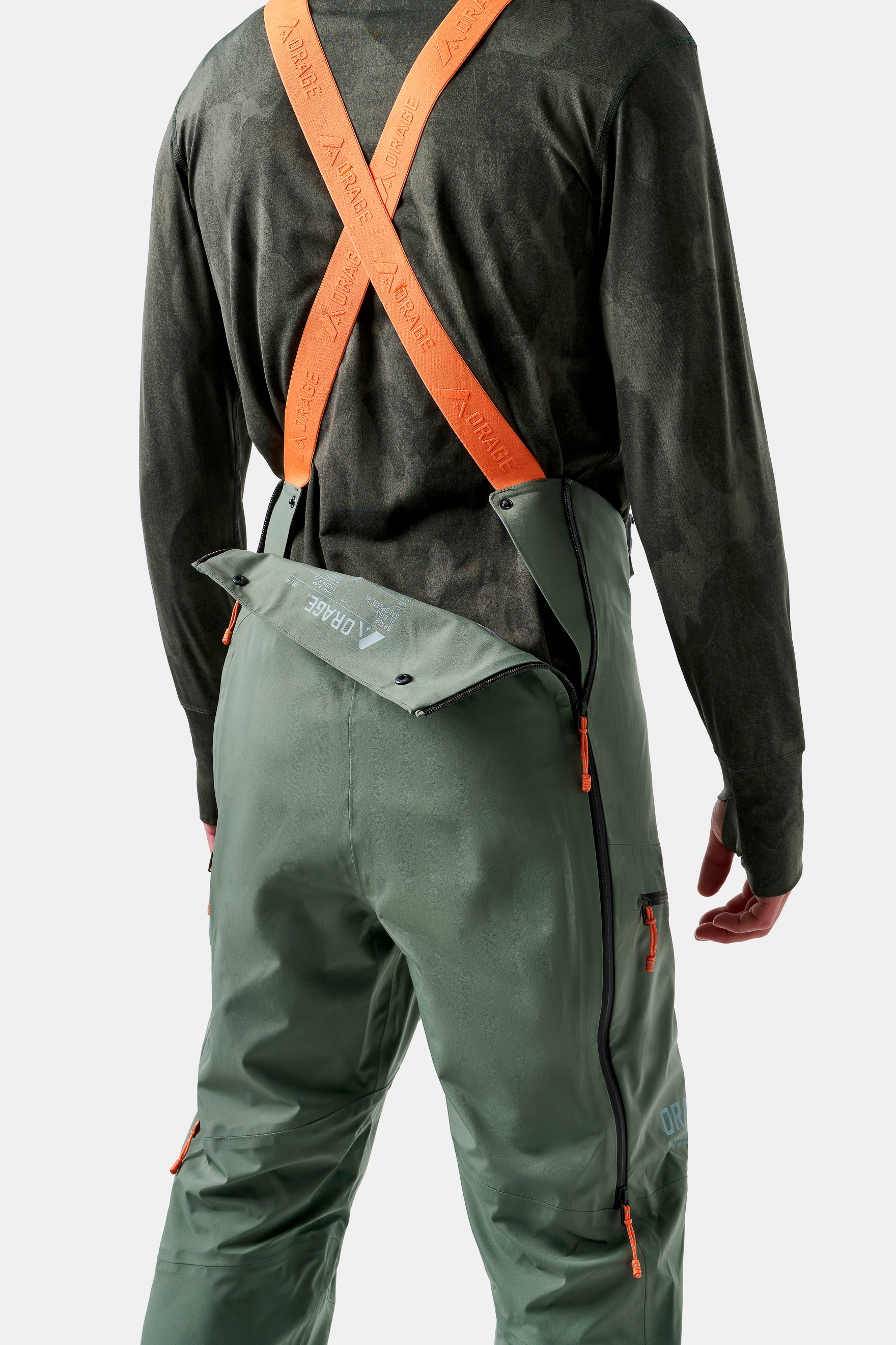 Men`s MTN-X Grade 3L Light Bib-Dark leaf – Orage outerwear
