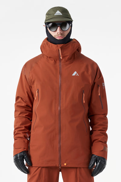 Men's MTN-X Glacier 3L Light Jacket-Dark Terracotta – Orage outerwear