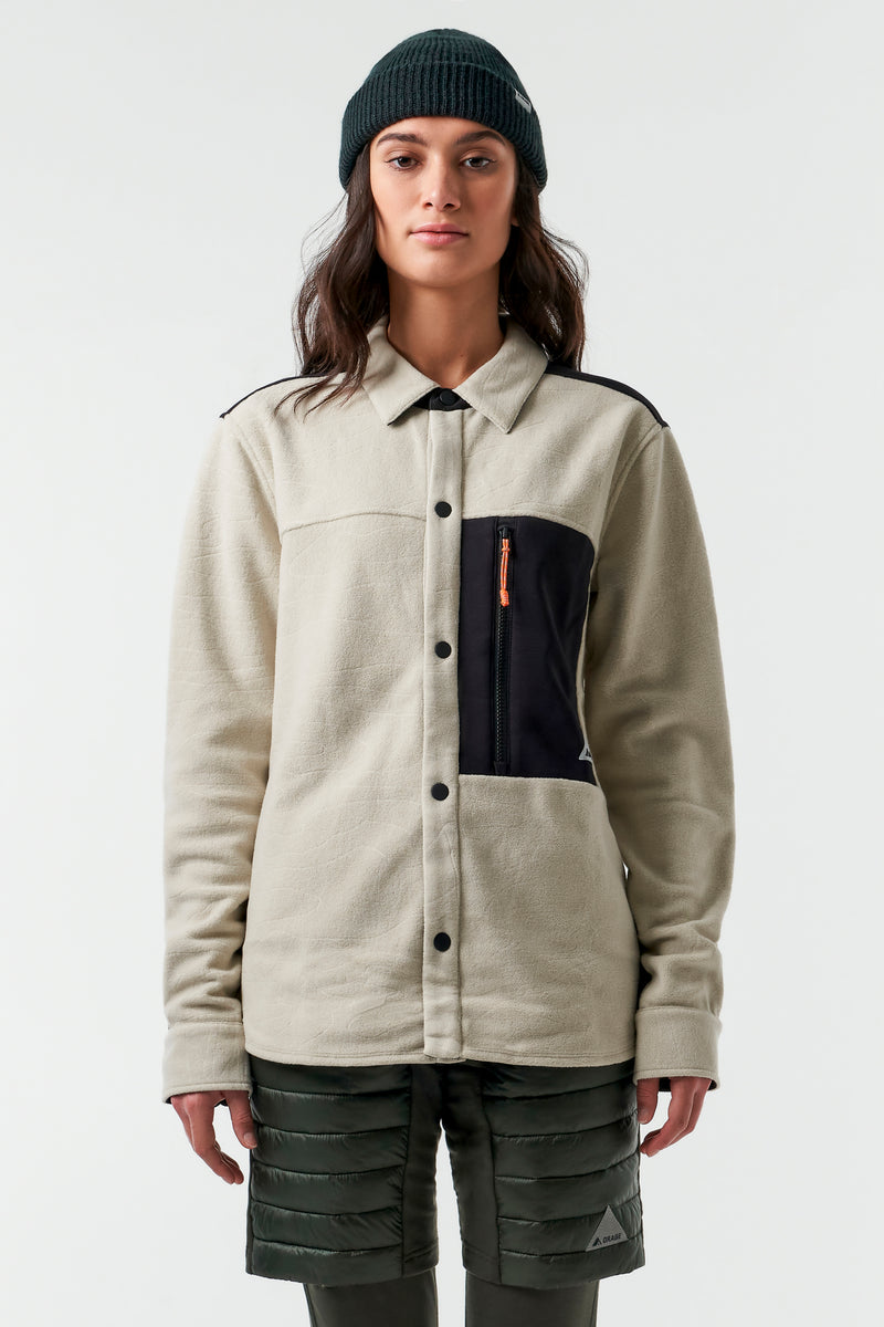 Hunter Unisex Fleece Shirt-Dark birch