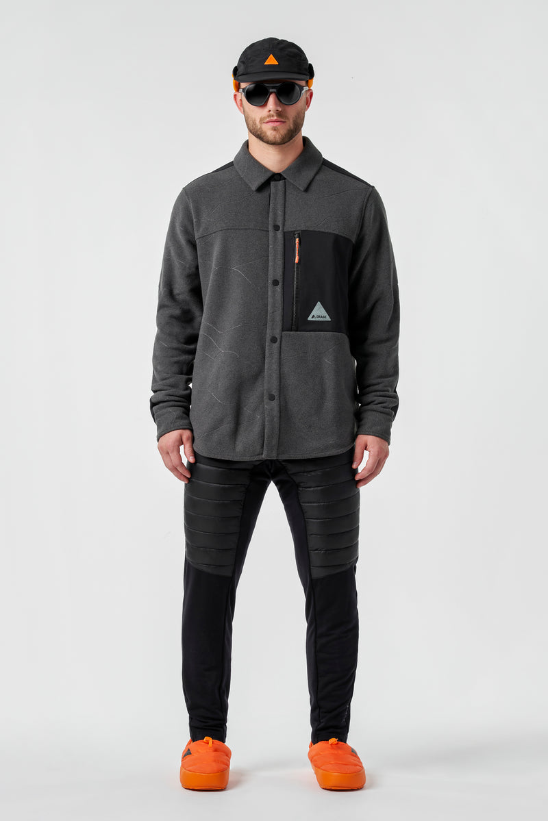 Hunter Unisex Fleece Shirt-Black