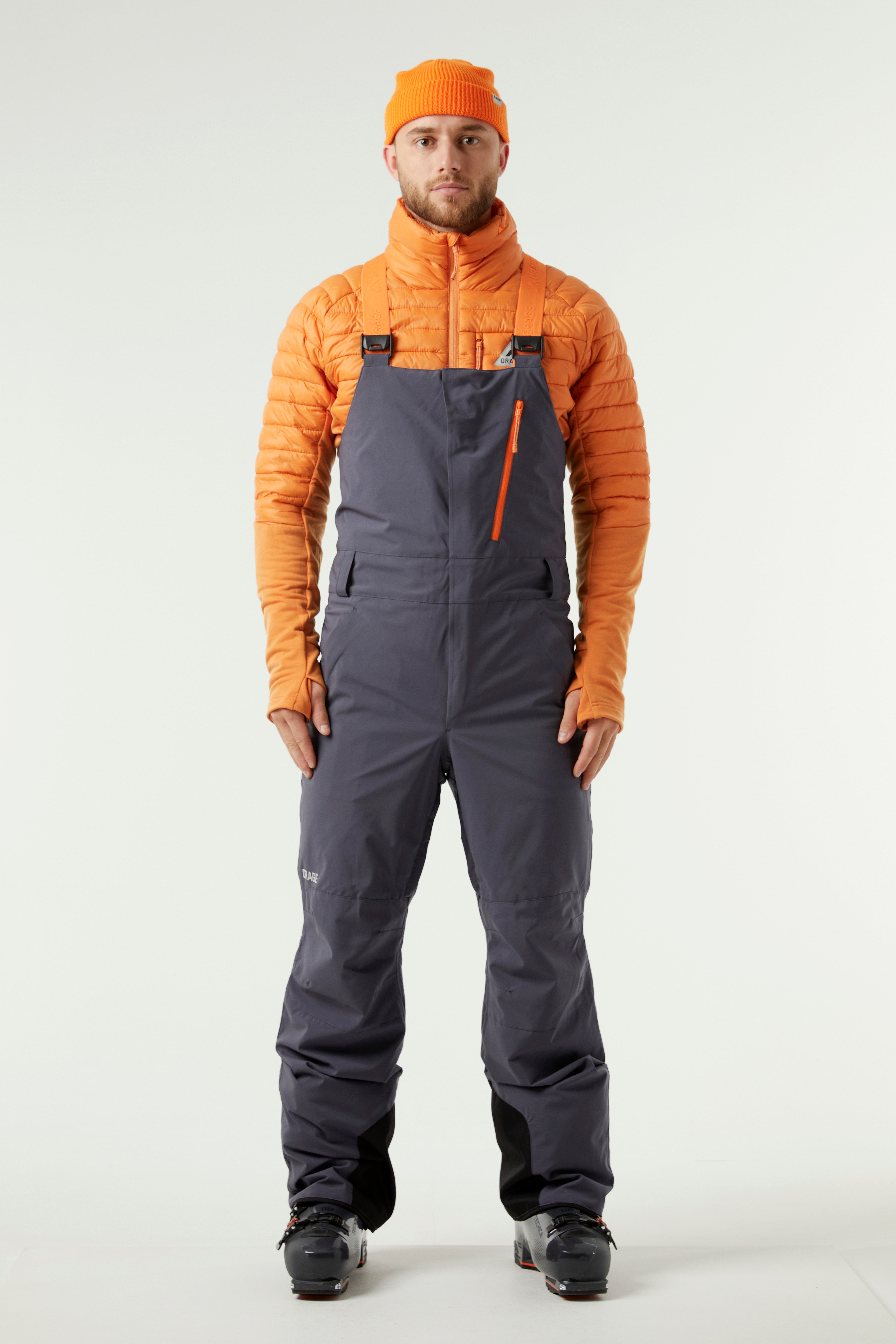 Men's Leeds Insulated Bib-Dark steel blue