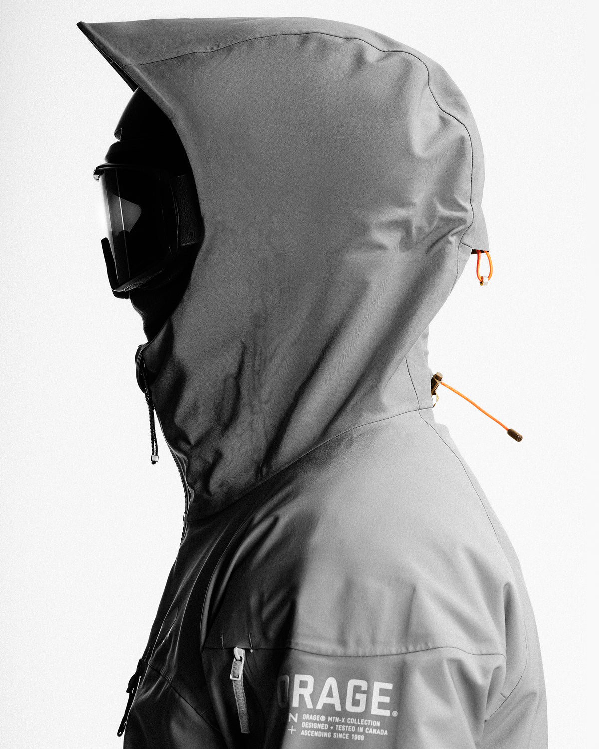 Helmet hood with three-way adjustment