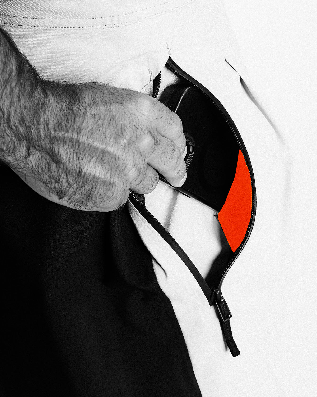 Two zipped hand pockets for secure storage